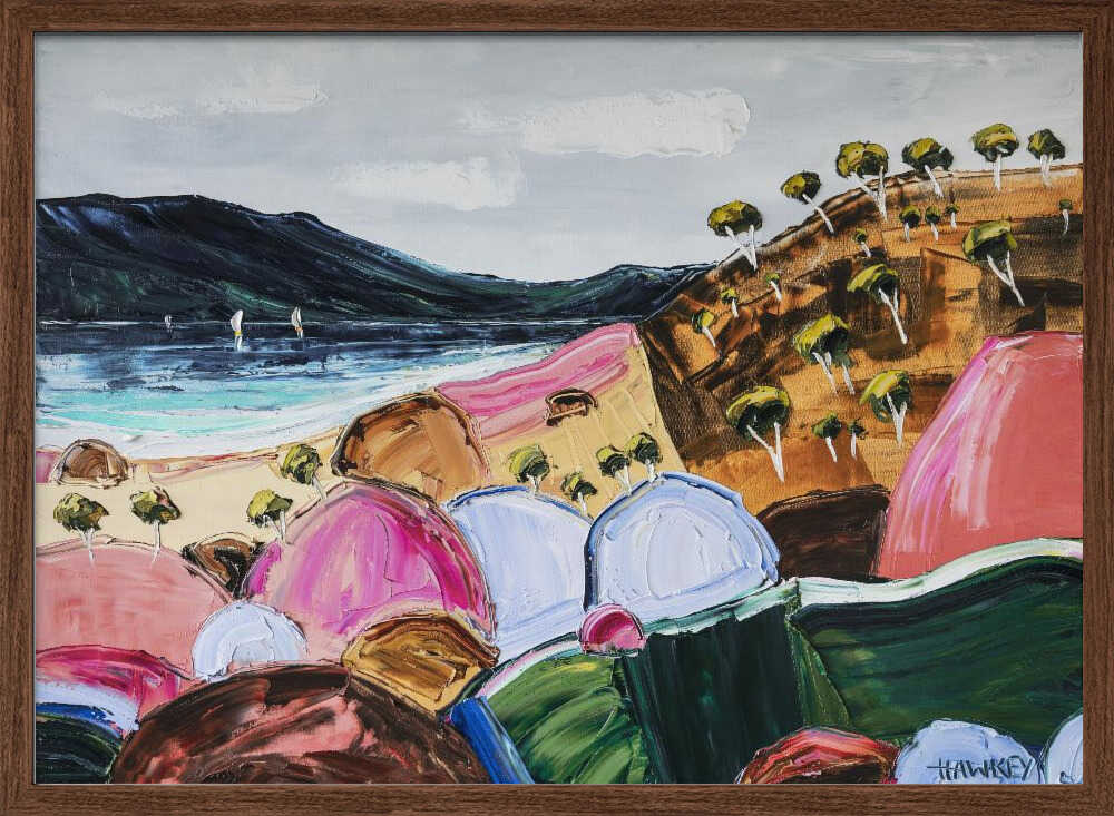 Vibrant Coastal Landscape - Stretched Canvas, Poster or Fine Art Print by Angela Hawkey - I Heart Wall Art - Poster Print, Canvas Print or Framed Art Print