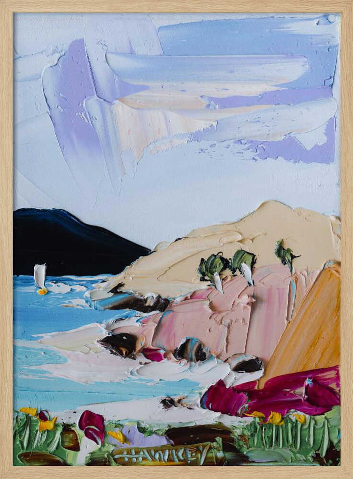 Vibrant Coastal Landscape - Stretched Canvas, Poster or Fine Art Print by Angela Hawkey - I Heart Wall Art - Poster Print, Canvas Print or Framed Art Print