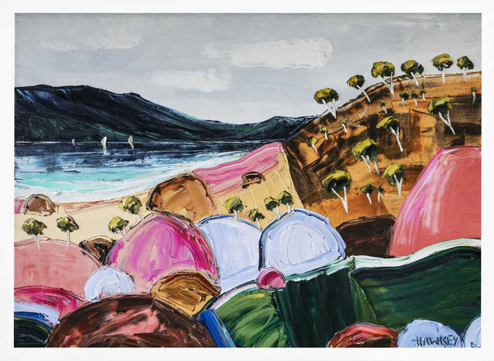 Vibrant Coastal Landscape - Stretched Canvas, Poster or Fine Art Print by Angela Hawkey - I Heart Wall Art - Poster Print, Canvas Print or Framed Art Print