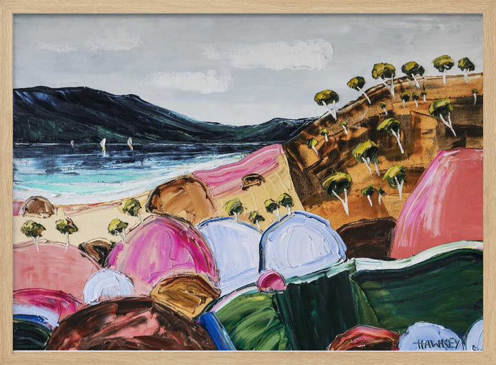 Vibrant Coastal Landscape - Stretched Canvas, Poster or Fine Art Print by Angela Hawkey - I Heart Wall Art - Poster Print, Canvas Print or Framed Art Print