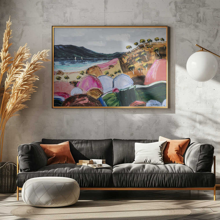 Vibrant Coastal Landscape - Stretched Canvas, Poster or Fine Art Print by Angela Hawkey - I Heart Wall Art - Poster Print, Canvas Print or Framed Art Print