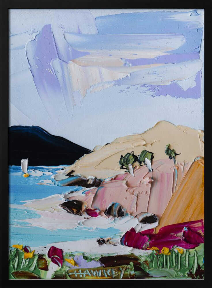 Vibrant Coastal Landscape - Stretched Canvas, Poster or Fine Art Print by Angela Hawkey - I Heart Wall Art - Poster Print, Canvas Print or Framed Art Print