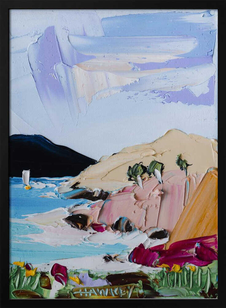 Vibrant Coastal Landscape - Stretched Canvas, Poster or Fine Art Print by Angela Hawkey - I Heart Wall Art - Poster Print, Canvas Print or Framed Art Print