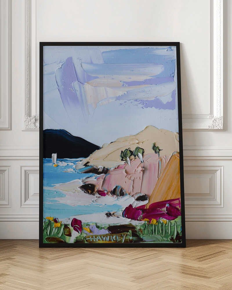 Vibrant Coastal Landscape - Stretched Canvas, Poster or Fine Art Print by Angela Hawkey - I Heart Wall Art - Poster Print, Canvas Print or Framed Art Print