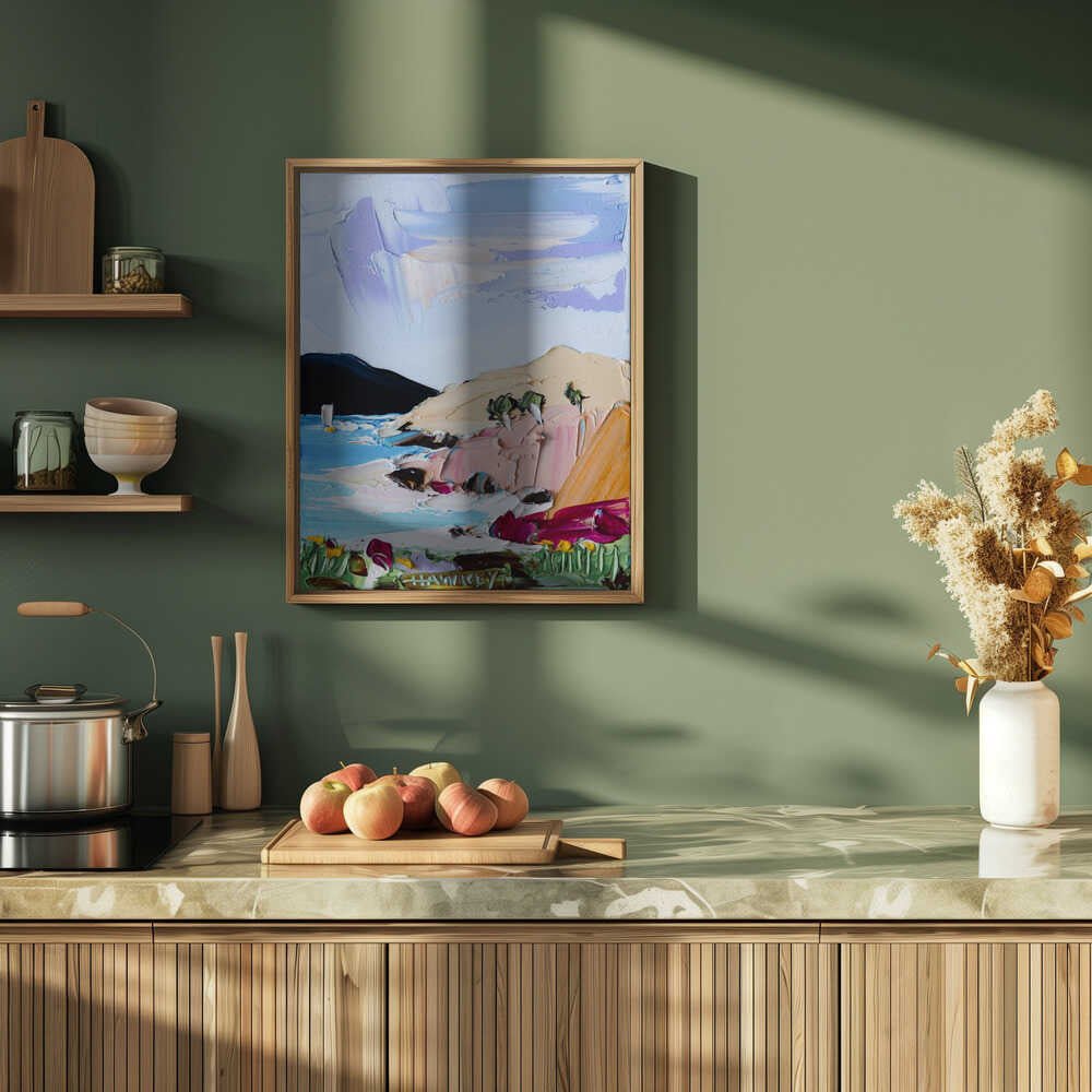 Vibrant Coastal Landscape - Stretched Canvas, Poster or Fine Art Print by Angela Hawkey - I Heart Wall Art - Poster Print, Canvas Print or Framed Art Print