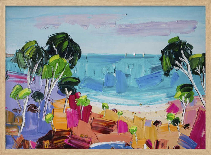 Vibrant Coastal View - Stretched Canvas, Poster or Fine Art Print by Angela Hawkey - I Heart Wall Art - Poster Print, Canvas Print or Framed Art Print