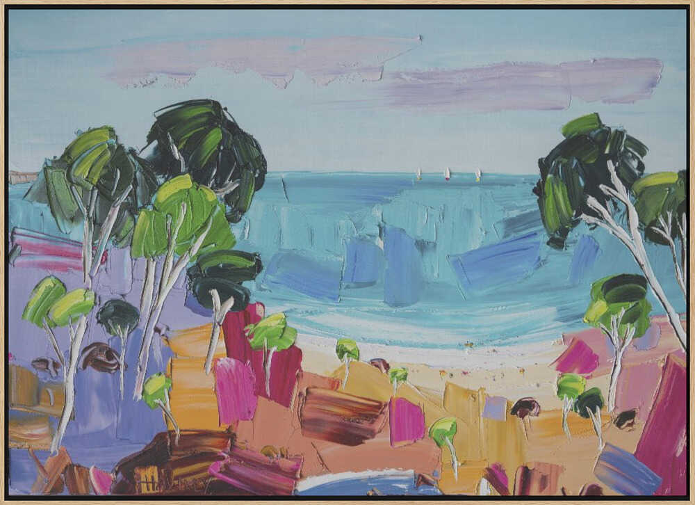 Vibrant Coastal View - Stretched Canvas, Poster or Fine Art Print by Angela Hawkey - I Heart Wall Art - Poster Print, Canvas Print or Framed Art Print