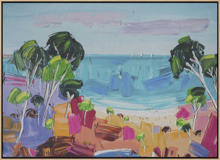 Vibrant Coastal View - Stretched Canvas, Poster or Fine Art Print by Angela Hawkey - I Heart Wall Art - Poster Print, Canvas Print or Framed Art Print