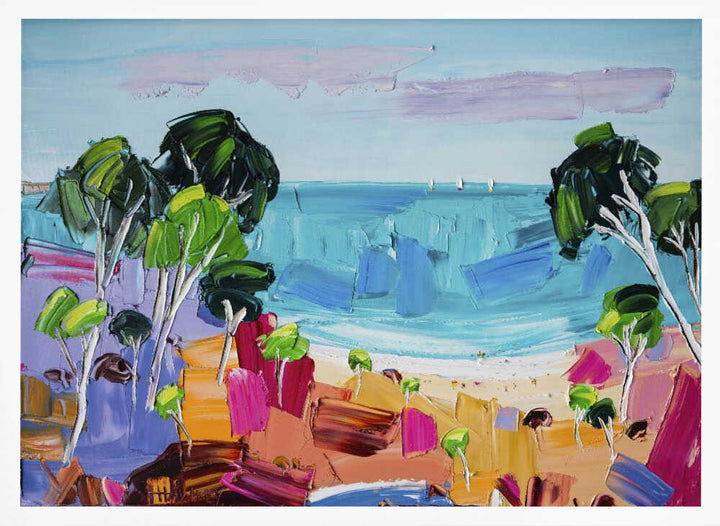 Vibrant Coastal View - Stretched Canvas, Poster or Fine Art Print by Angela Hawkey - I Heart Wall Art - Poster Print, Canvas Print or Framed Art Print