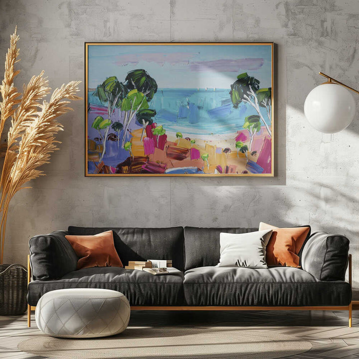 Vibrant Coastal View - Stretched Canvas, Poster or Fine Art Print by Angela Hawkey - I Heart Wall Art - Poster Print, Canvas Print or Framed Art Print