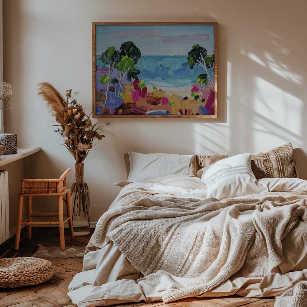 Vibrant Coastal View - Stretched Canvas, Poster or Fine Art Print by Angela Hawkey - I Heart Wall Art - Poster Print, Canvas Print or Framed Art Print