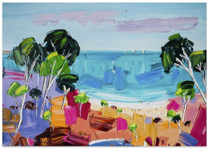 Vibrant Coastal View - Stretched Canvas, Poster or Fine Art Print by Angela Hawkey - I Heart Wall Art - Poster Print, Canvas Print or Framed Art Print