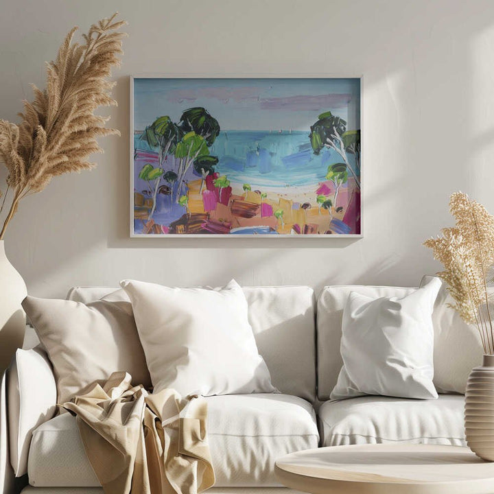 Vibrant Coastal View - Stretched Canvas, Poster or Fine Art Print by Angela Hawkey - I Heart Wall Art - Poster Print, Canvas Print or Framed Art Print