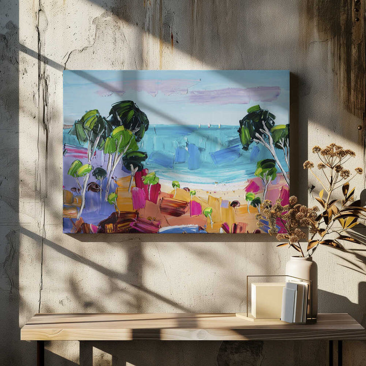 Vibrant Coastal View - Stretched Canvas, Poster or Fine Art Print by Angela Hawkey - I Heart Wall Art - Poster Print, Canvas Print or Framed Art Print