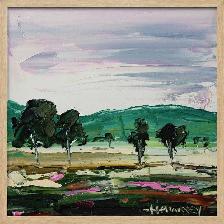 Vibrant Countryside Trees - Square Stretched Canvas, Poster or Fine Art Print by Angela Hawkey - I Heart Wall Art - Poster Print, Canvas Print or Framed Art Print