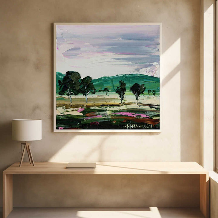 Vibrant Countryside Trees - Square Stretched Canvas, Poster or Fine Art Print by Angela Hawkey - I Heart Wall Art - Poster Print, Canvas Print or Framed Art Print
