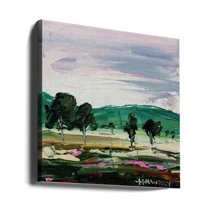 Vibrant Countryside Trees - Square Stretched Canvas, Poster or Fine Art Print by Angela Hawkey - I Heart Wall Art - Poster Print, Canvas Print or Framed Art Print