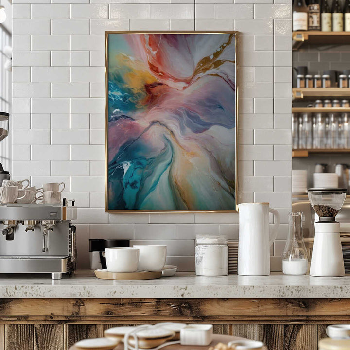 Vibrant Ethereal Flow - Stretched Canvas, Poster or Fine Art Print - I Heart Wall Art - Poster Print, Canvas Print or Framed Art Print