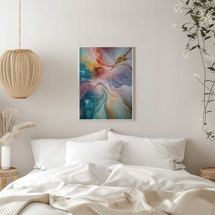 Vibrant Ethereal Flow - Stretched Canvas, Poster or Fine Art Print - I Heart Wall Art - Poster Print, Canvas Print or Framed Art Print