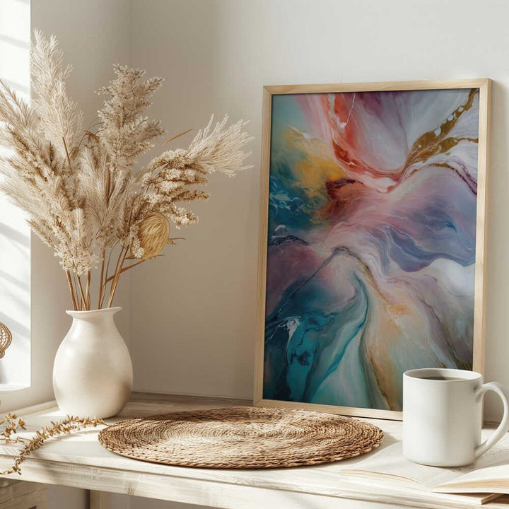 Vibrant Ethereal Flow - Stretched Canvas, Poster or Fine Art Print - I Heart Wall Art - Poster Print, Canvas Print or Framed Art Print