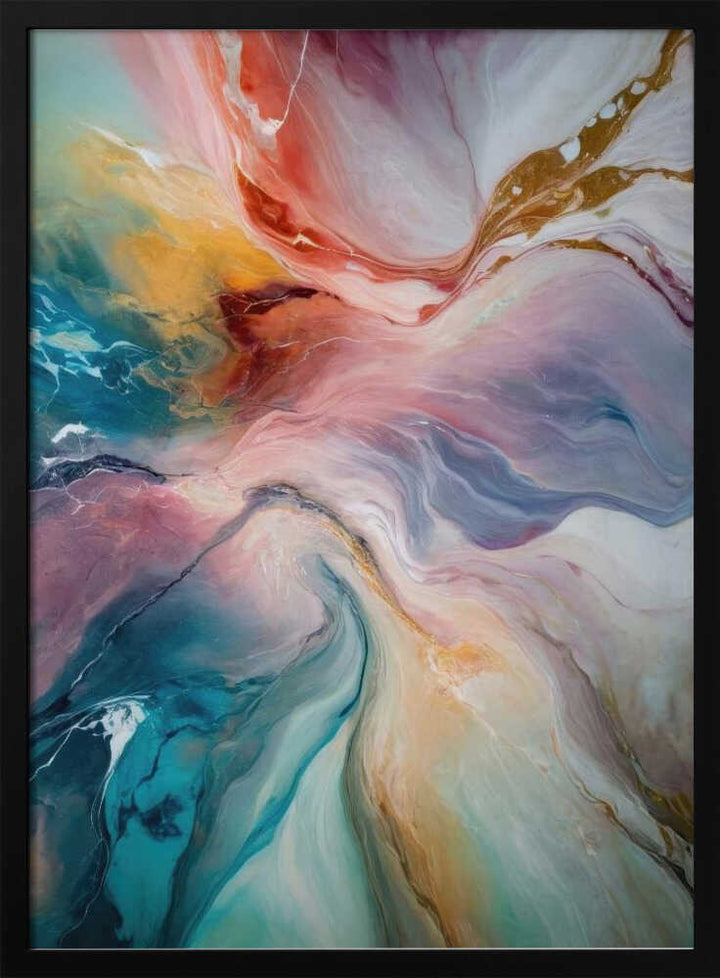 Vibrant Ethereal Flow - Stretched Canvas, Poster or Fine Art Print - I Heart Wall Art - Poster Print, Canvas Print or Framed Art Print