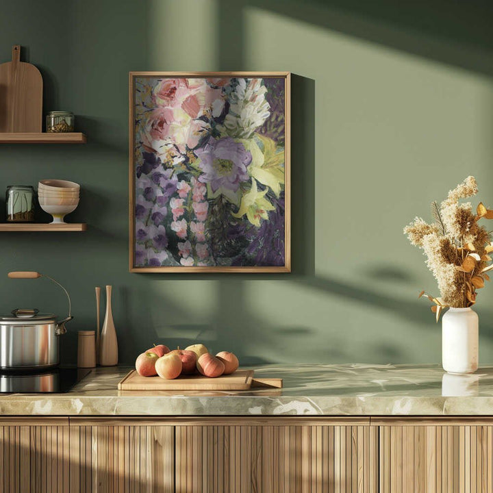 Vibrant Floral Bouquet - Stretched Canvas, Poster or Fine Art Print - I Heart Wall Art - Poster Print, Canvas Print or Framed Art Print