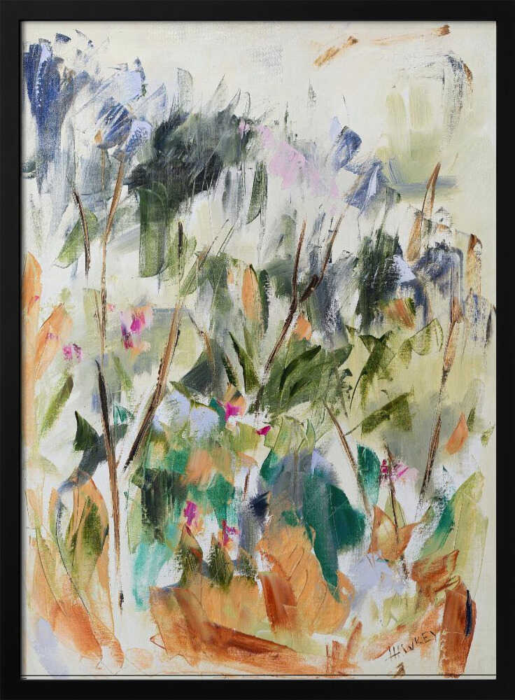 Vibrant Garden Abstract - Stretched Canvas, Poster or Fine Art Print by Angela Hawkey - I Heart Wall Art - Poster Print, Canvas Print or Framed Art Print