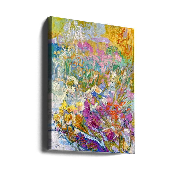 Vibrant Garden Dream - Stretched Canvas, Poster or Fine Art Print I Heart Wall Art