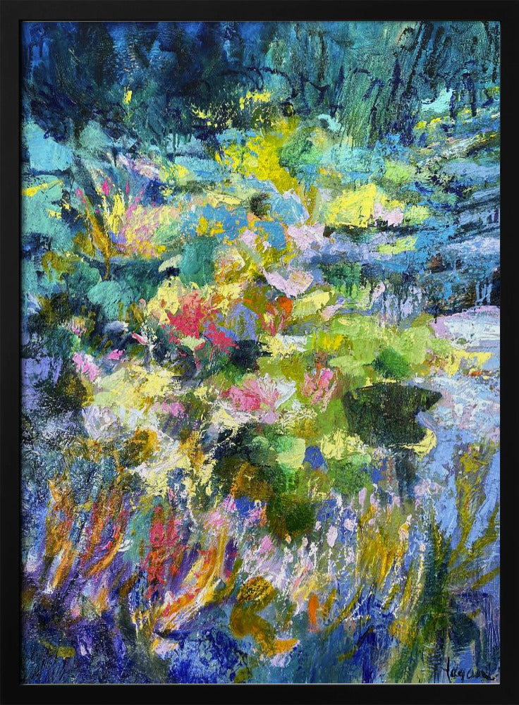 Vibrant Garden Glow - Stretched Canvas, Poster or Fine Art Print I Heart Wall Art