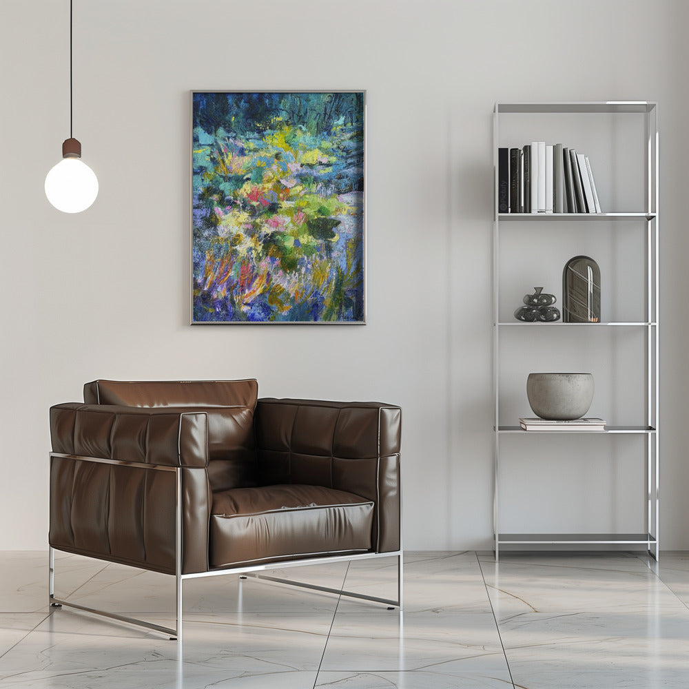 Vibrant Garden Glow - Stretched Canvas, Poster or Fine Art Print I Heart Wall Art