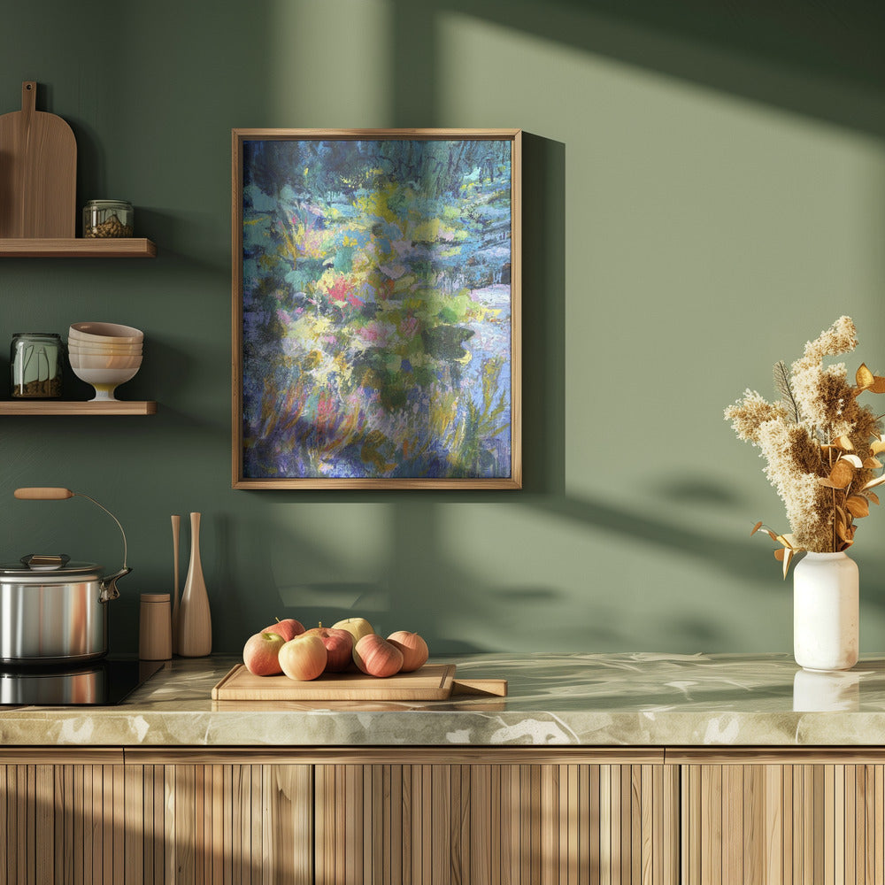 Vibrant Garden Glow - Stretched Canvas, Poster or Fine Art Print I Heart Wall Art