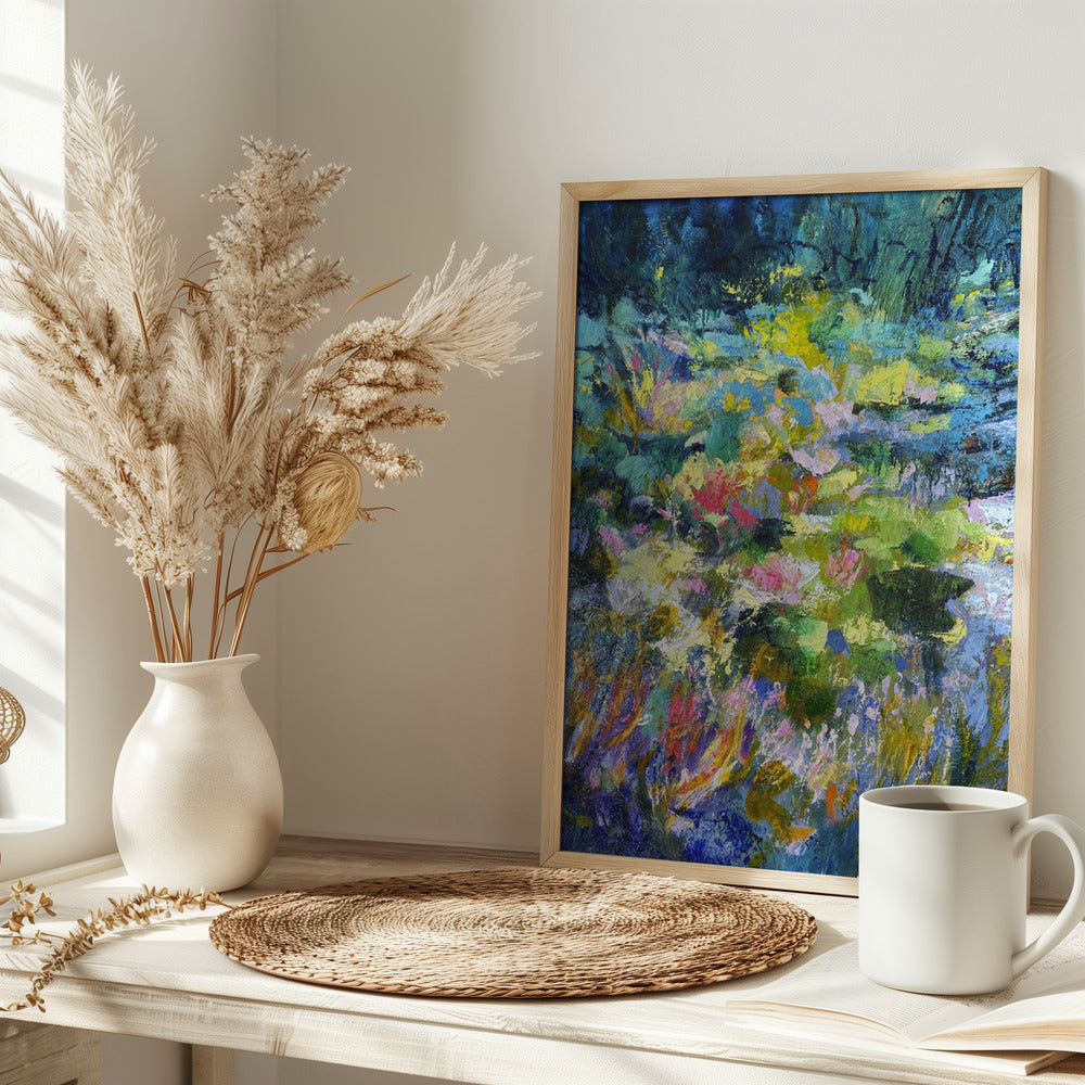 Vibrant Garden Glow - Stretched Canvas, Poster or Fine Art Print I Heart Wall Art