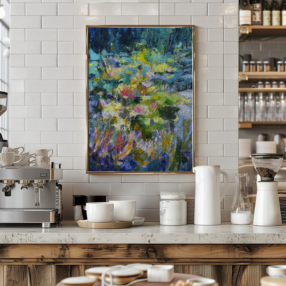 Vibrant Garden Glow - Stretched Canvas, Poster or Fine Art Print I Heart Wall Art