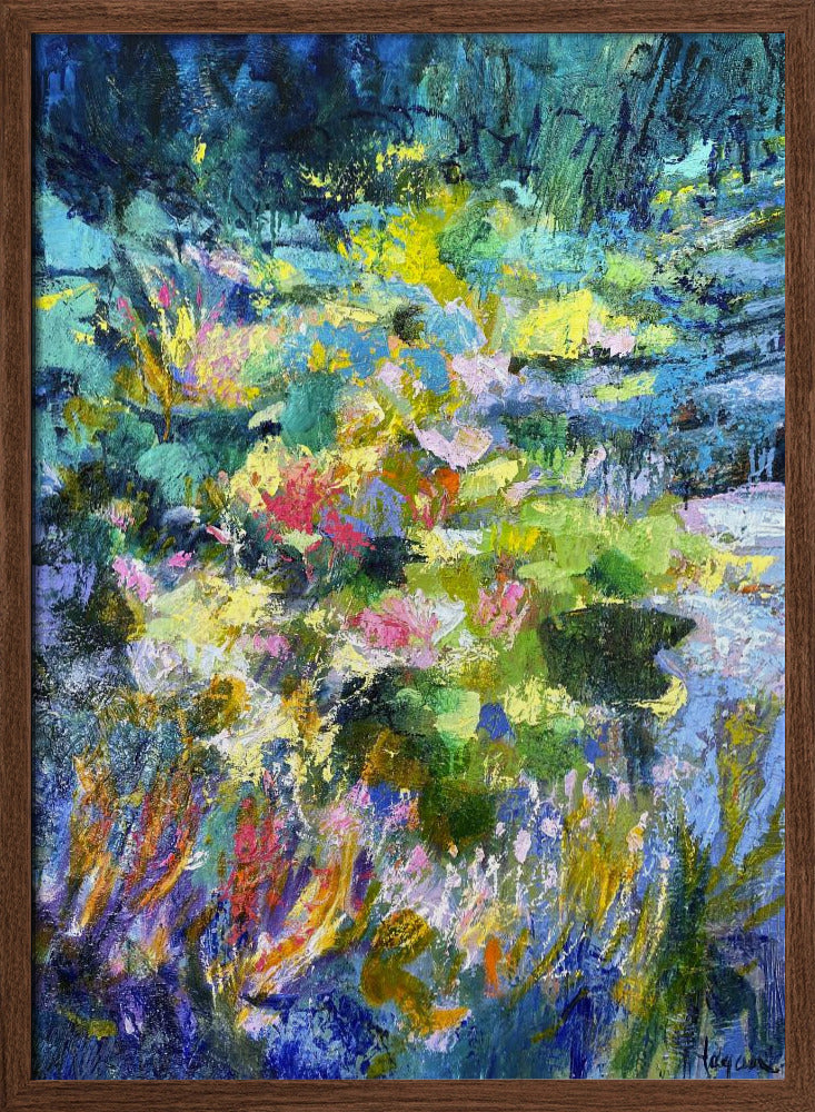 Vibrant Garden Glow - Stretched Canvas, Poster or Fine Art Print I Heart Wall Art