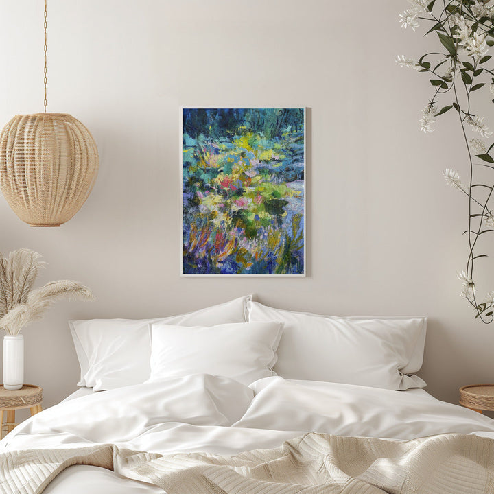 Vibrant Garden Glow - Stretched Canvas, Poster or Fine Art Print I Heart Wall Art