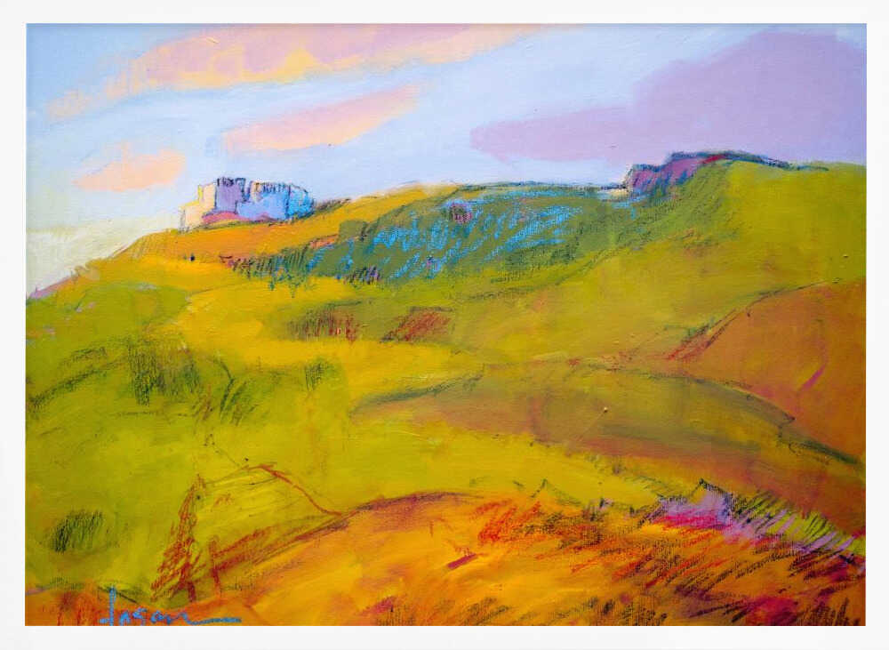 Vibrant Hillside Dream - Stretched Canvas, Poster or Fine Art Print - I Heart Wall Art - Poster Print, Canvas Print or Framed Art Print