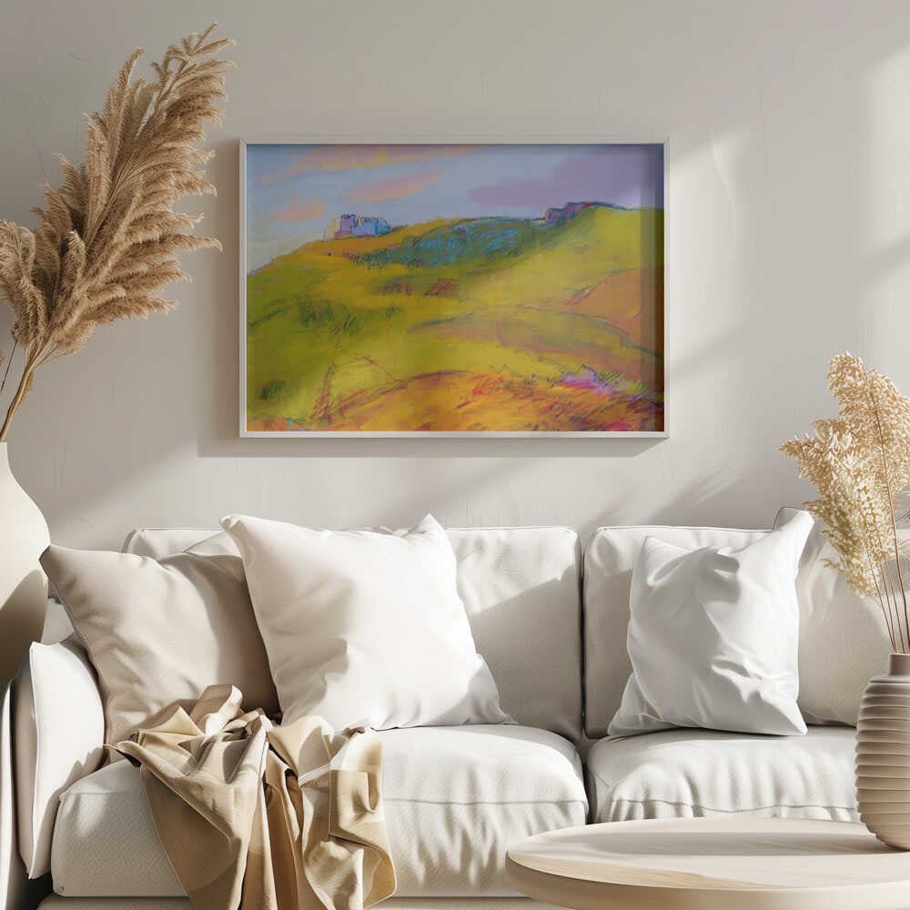 Vibrant Hillside Dream - Stretched Canvas, Poster or Fine Art Print - I Heart Wall Art - Poster Print, Canvas Print or Framed Art Print