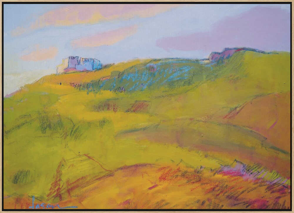 Vibrant Hillside Dream - Stretched Canvas, Poster or Fine Art Print - I Heart Wall Art - Poster Print, Canvas Print or Framed Art Print