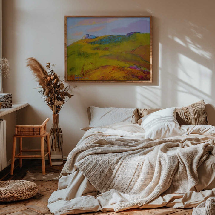 Vibrant Hillside Dream - Stretched Canvas, Poster or Fine Art Print - I Heart Wall Art - Poster Print, Canvas Print or Framed Art Print