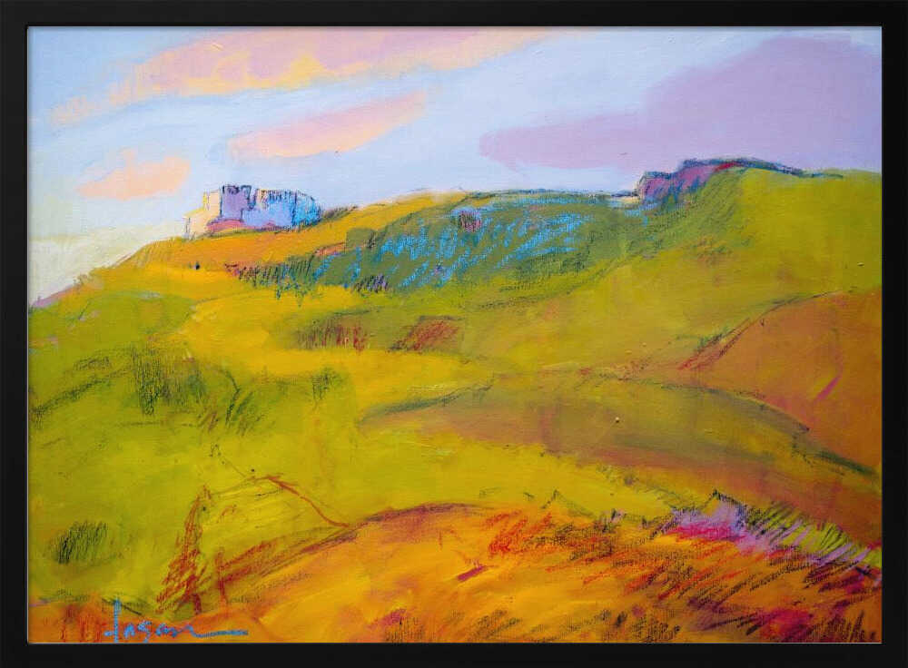 Vibrant Hillside Dream - Stretched Canvas, Poster or Fine Art Print - I Heart Wall Art - Poster Print, Canvas Print or Framed Art Print