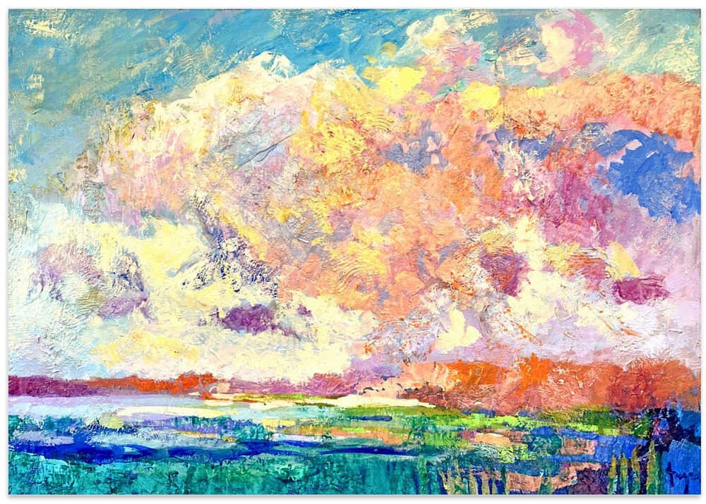 Vibrant Horizon - Stretched Canvas, Poster or Fine Art Print - I Heart Wall Art - Poster Print, Canvas Print or Framed Art Print