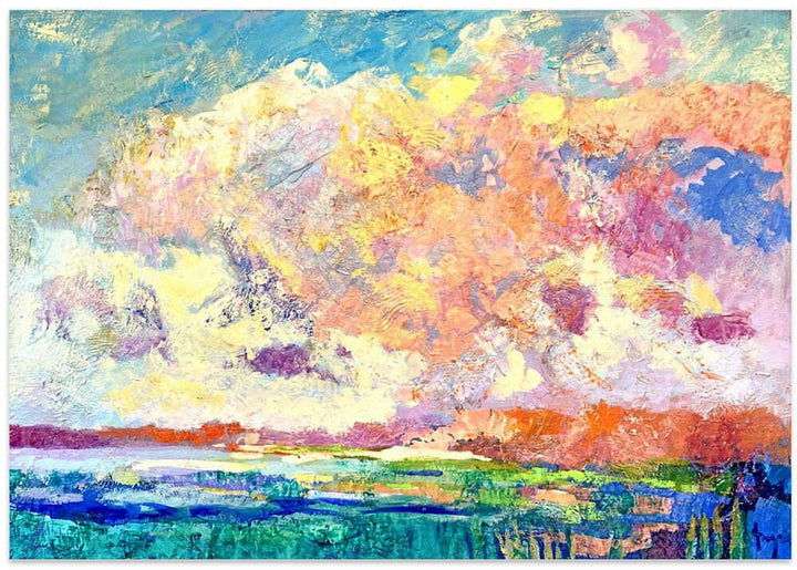 Vibrant Horizon - Stretched Canvas, Poster or Fine Art Print - I Heart Wall Art - Poster Print, Canvas Print or Framed Art Print