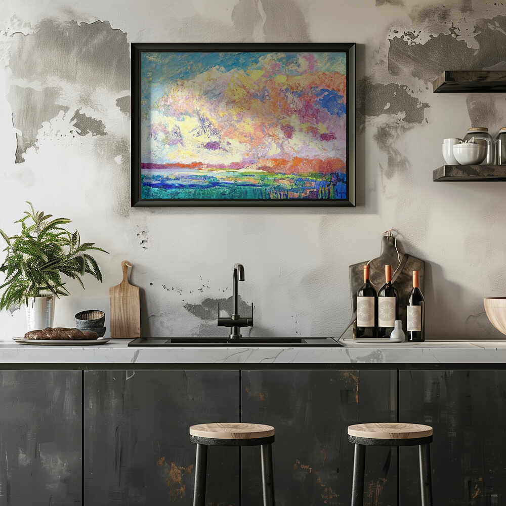 Vibrant Horizon - Stretched Canvas, Poster or Fine Art Print - I Heart Wall Art - Poster Print, Canvas Print or Framed Art Print