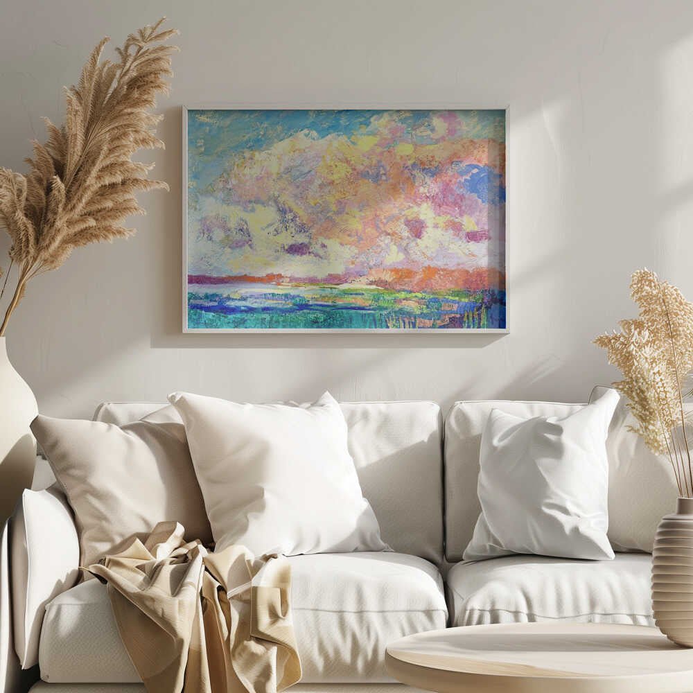 Vibrant Horizon - Stretched Canvas, Poster or Fine Art Print - I Heart Wall Art - Poster Print, Canvas Print or Framed Art Print