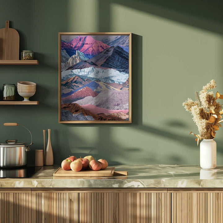 Vibrant Mountain Layers - Stretched Canvas, Poster or Fine Art Print - I Heart Wall Art - Poster Print, Canvas Print or Framed Art Print