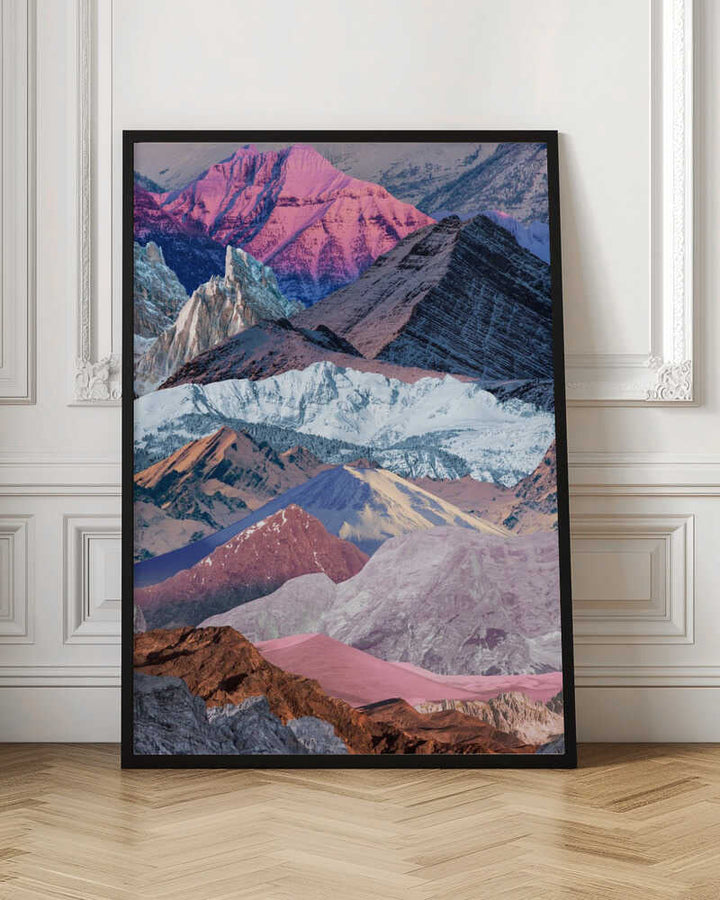 Vibrant Mountain Layers - Stretched Canvas, Poster or Fine Art Print - I Heart Wall Art - Poster Print, Canvas Print or Framed Art Print