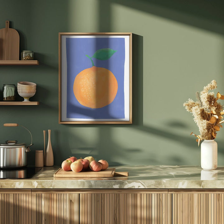 Vibrant Orange Fruit - Stretched Canvas, Poster or Fine Art Print - I Heart Wall Art - Poster Print, Canvas Print or Framed Art Print