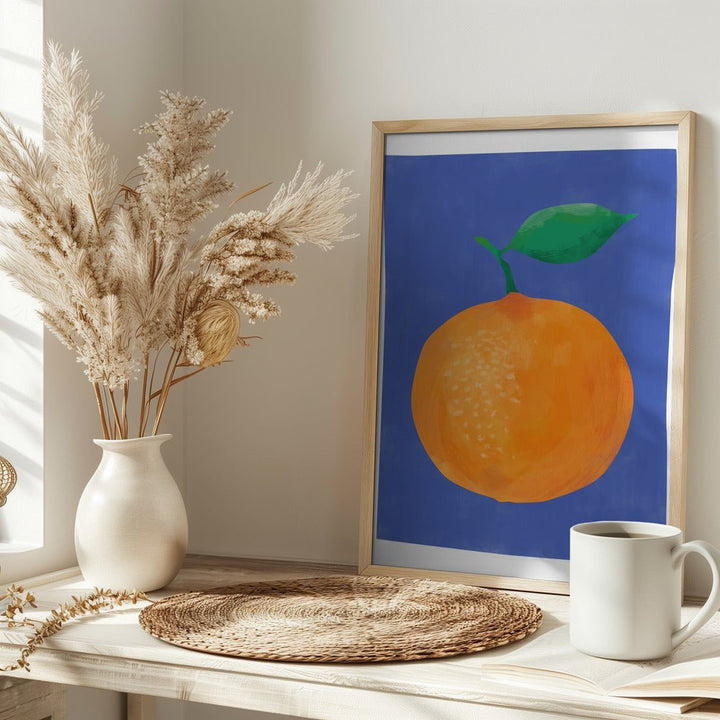 Vibrant Orange Fruit - Stretched Canvas, Poster or Fine Art Print - I Heart Wall Art - Poster Print, Canvas Print or Framed Art Print