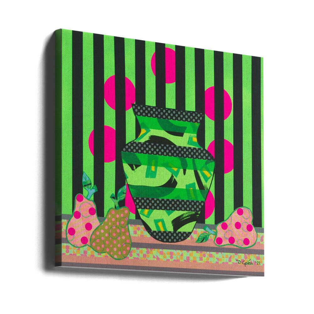 Vibrant Patterned Still Life - Square Stretched Canvas, Poster or Fine Art Print - I Heart Wall Art - Poster Print, Canvas Print or Framed Art Print