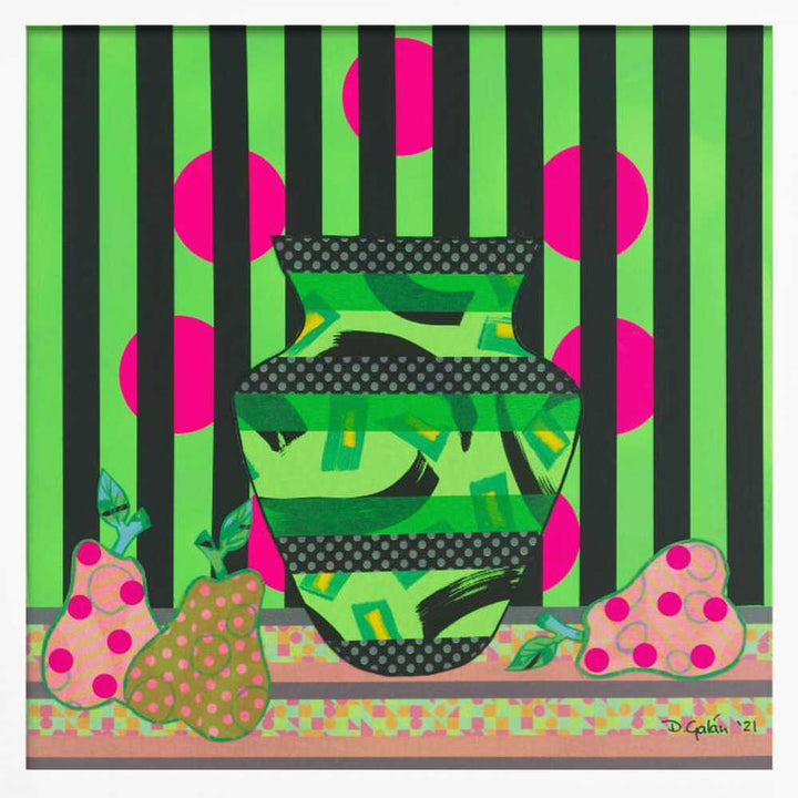 Vibrant Patterned Still Life - Square Stretched Canvas, Poster or Fine Art Print - I Heart Wall Art - Poster Print, Canvas Print or Framed Art Print